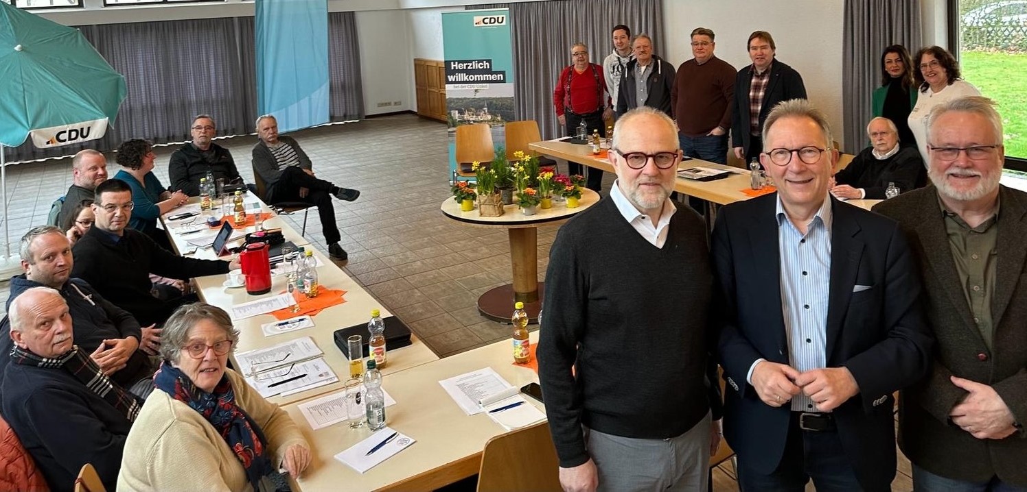 Klausurtagung der CDU Unkel mit Erwin Rddel, MdB und den Kandidatinnen und Kandidaten fr die Wahl des Stadtrates