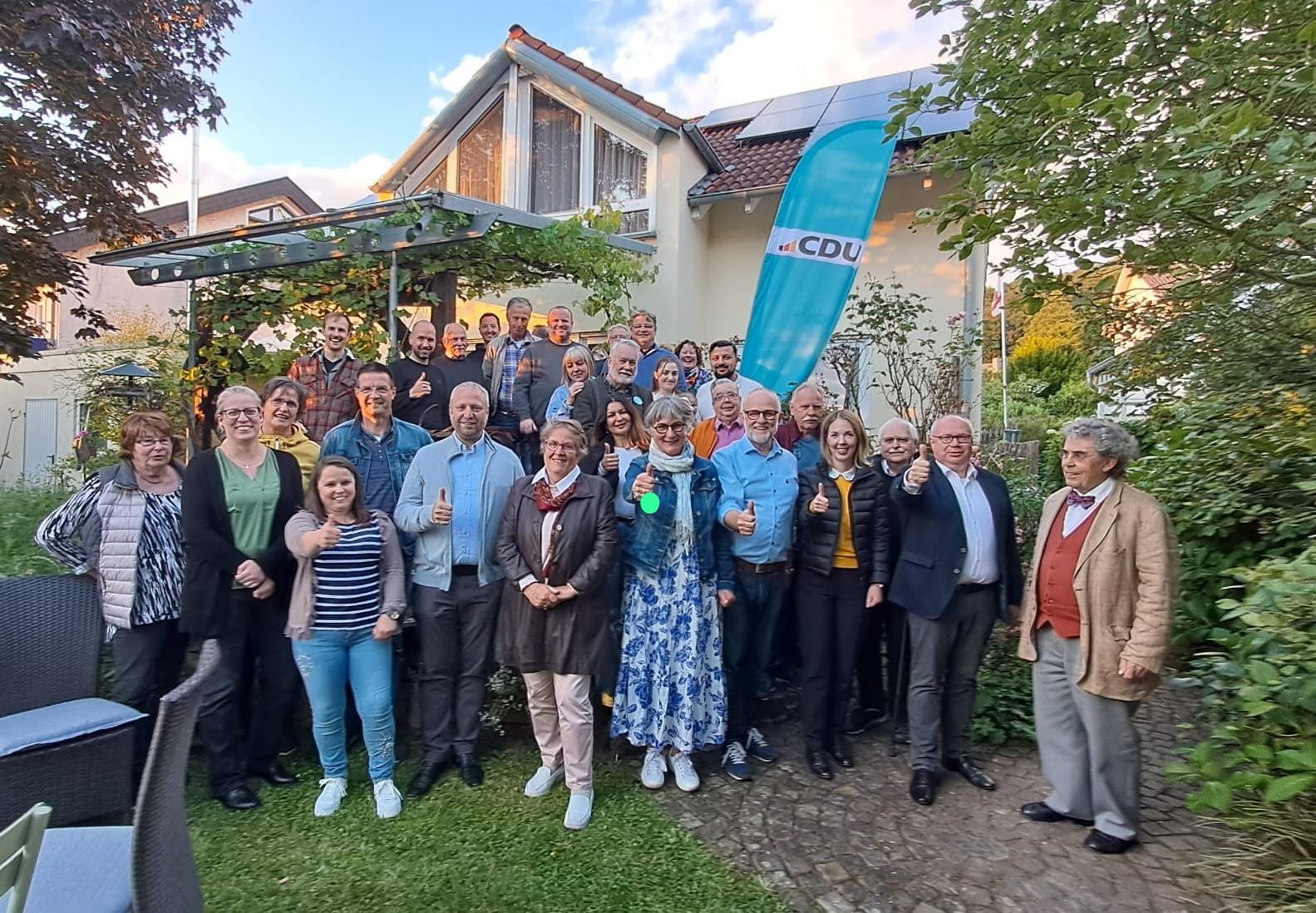 Mit einer Gartenparty feierte die CDU Unkel ihren Wahlsieg bei der Kommunalwahl